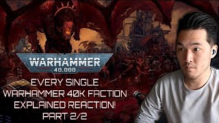 Every Single Warhammer 40k Faction Explained Part 2 Reaction  Bricky  Marine Veteran Reacts [upl. by Aidan420]