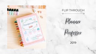 PLANNER PROFESSOR  Flipthrough Completo  2019 [upl. by Sairtemed504]