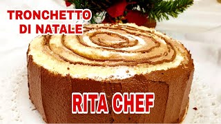 TRONCHETTO DI NATALE🎄RITA CHEF  Cremoso e scioglievole perfetto per le Festività [upl. by Hallsy]