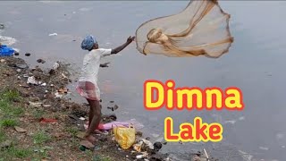 Dimna lake m catching small fish 🐟 natureviewyoutube video [upl. by Llewol]