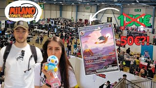 Abbiamo fatto valutare dagli Stand CHARIZARD 151 al Milano Comics and Games finito male VLOG [upl. by Yarg]