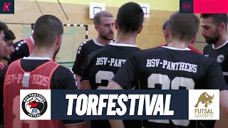 ChampionsLeagueTeam testet an der Elbe HSVPanthers empfangen dänischen FutsalMeister Gentofte [upl. by Atalante]