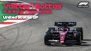 Valtteri Bottas Full Race Team Radio  2023 United States Grand Prix [upl. by Anirahs]