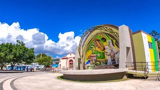 A Walk Around Guayanillas Plaza  Guayanilla Puerto Rico [upl. by Nawtna426]