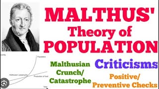 MALTHUSIAN THEORY OF POPULATION PALAPITTA ONLINE ACADEMY [upl. by Adnahsat]