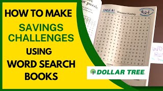 How To Making Savings Challenges Using Word Search Books [upl. by Nuhsyar469]