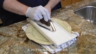 Quick Tip Slicing Pastrami Using A Mandoline  TVWB  virtualweberbulletcom [upl. by Manly]