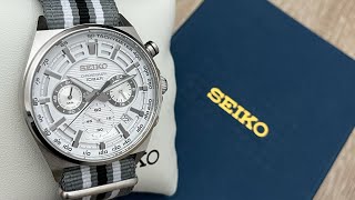 Seiko Core Chronograph Men’s Watch SSB401P1 Unboxing UnboxWatches [upl. by Nebur418]