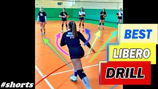 THE BEST LIBERO DRILL Improve Volleyball Defense [upl. by Huntingdon]