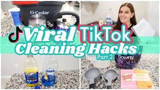 TIKTOK CLEANING HACKS  TESTING VIRAL TIKTOK CLEANING HACKS PART 2  CLEANTOK [upl. by Nesnej]