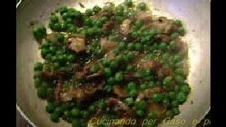 Video Ricetta Contorno di Piselli e Funghi Misti  Cucinando per Caso e per Passione EmiBaldo [upl. by Gerstein924]