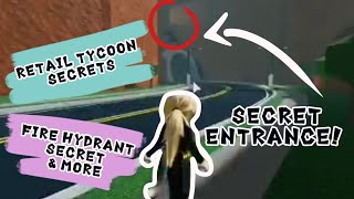 Retail Tycoon Secrets 2020  Fire Hydrant Secret amp More  Roblox Game Secrets [upl. by Miko539]