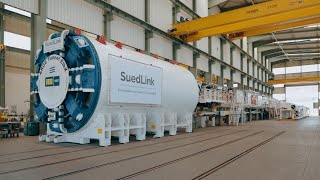 Abnahme der Tunnelbohrmaschine für die Elbquerung bei SuedLink [upl. by Arahs]