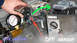 Diesel Particle Filter  DPF  Pressure Sensor  Testing  Mini One D [upl. by Etteval]