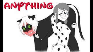 COMIC DUB Anything  Ladynoir Miraculous Ladybug [upl. by Tjaden]