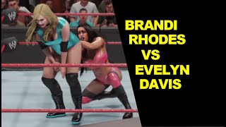 WWE 2K19 Brandi Rhodes vs Evelyn Davis  Extreme Rules [upl. by Hibbert]