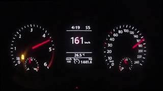 2012 Volkswagen Touran 16 TDI DSG 105hp acceleration [upl. by Evans]