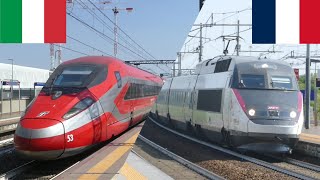 🇮🇹 VS 🇫🇷 FRECCIAROSSA1000 E TGV RÉSEAU [upl. by Otte644]