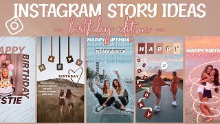 7 Creative Birthday Stories For Instagram [upl. by Artinek]