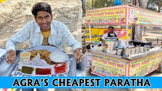 AGRA SPECIAL MIX PARATHA Rs 20 ONLY💯😝Agra Street Food [upl. by Binni]