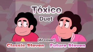 Classic amp Future Steven duet  Tóxico 4x3 AI cover  Letra en Español [upl. by Emie]