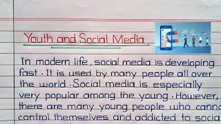 Youth and Social Media EssayParagraph  Youth and Social Media Addiction [upl. by Cleodel]