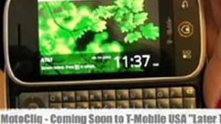 TMobile Motorola Cliq Android Phone HandsOn [upl. by Fi]