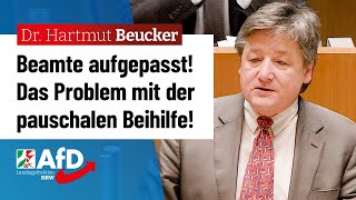 Beamte aufgepasst Das Problem mit der pauschalen Beihilfe – Dr Hartmut Beucker AfD [upl. by Attelrac]