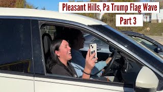 Pleasant Hills Pa Trump Flag WavePart 3 [upl. by Lonee]