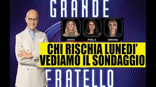 GRANDE FRATELLO chi rischia lunedì al televoto vediamo il sondaggio [upl. by Anor]