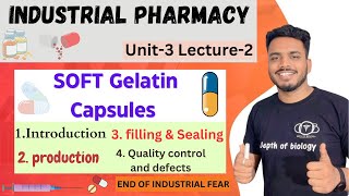 Soft Gelatin capsules  Definition  Production  different sizes  Pharmaceutics D Pharm 1st Y [upl. by Aihsitan]