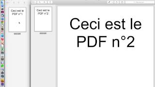 Comment fusionner deux PDF avec Aperçu sous Mac [upl. by Rogerson916]