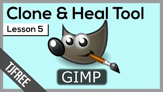 Gimp Lesson 5  Using Clone and Heal [upl. by Landahl412]