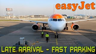 EASYJET Schiphol  Late arrival amp Fast Parking 4K [upl. by Osborne]