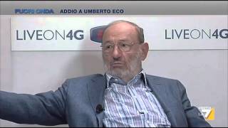 Umberto Eco su Twitter la gente straparla [upl. by Norvan]