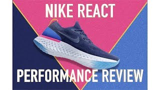 NIKE EPIC REACT FLYKNIT PERFORMANCE RUNNING REVIEW [upl. by Maon]