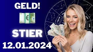 STIER ♉️💶 GROSSER GELDSEGEN FÜR DICH 😱 Horoskop  12Januar 2024 stier tarot [upl. by Sly903]