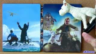 The Adventures of Tintin STEEELBOOK blu ray Secret of the Unicorn box set [upl. by Canning422]