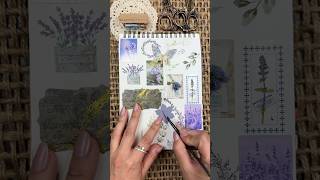 Lavender 💜 ASMR Scrapbook Journal With Me shorts [upl. by Latsyek]