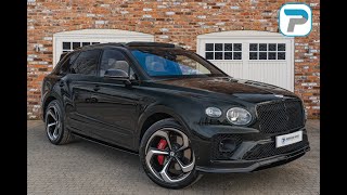 202272 BENTLEY BENTAYGA S 40 V8 IN MIDNIGHT GREEN METALLIC WALKAROUND AND INTERIOR [upl. by Ahsemac]