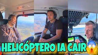 📺CARLINHOS MAIA CONTOU QUE O HELICÓPTERO IA CAINDO COM ELES QUANDO VOLTAVA PRA CASA😱 LUCAS COM MEDO😱 [upl. by Nylarej]