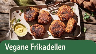 Vegane Frikadellen – einfach und lecker 😋  REWE Deine Küche [upl. by Ecadnak]