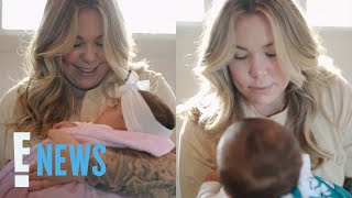 Teen Moms Kailyn Lowry ANNOUNCES Twins Names in Cute Video  E News [upl. by Bibbye344]