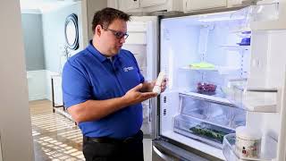 How To Replace the Water Filter in your LG French Door Refrigerator Filter Model NP LT700P [upl. by Blainey272]