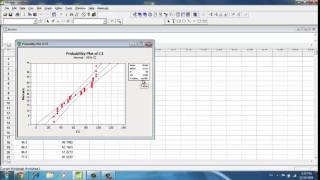 Minitab Prueba de Normalidad [upl. by Ellerihs]