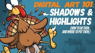 Digital Art 101 Shadows amp Highlights Tutorial [upl. by Conners562]