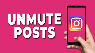 How to unmute posts on Instagram [upl. by Notned20]