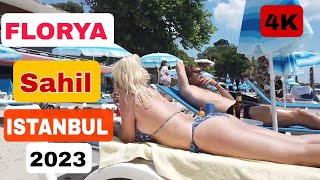 Florya Istanbul Beach 2023  Ata Plaji Istanbul 2023 4K [upl. by Jephum]