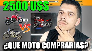 ¿QUE MOTO TE COMPRARÍAS POR 2500 DOLARES EN URUGUAY Yamaha R15 VS Yamaha F16 vs Txm Xdr 150 [upl. by Ettesus36]