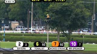 V E Day  2014 Travers Stakes G1 [upl. by Noterb]